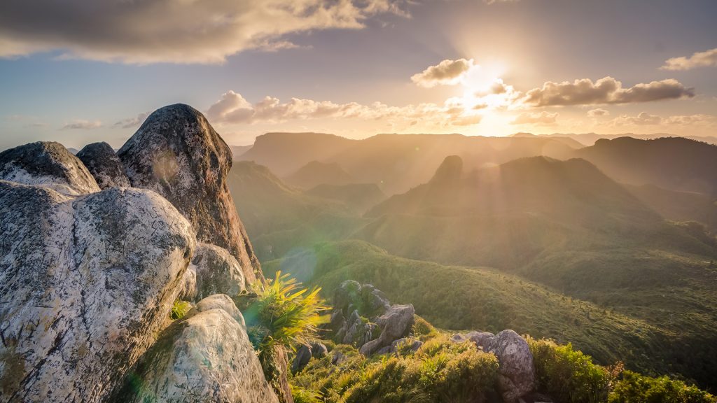 mountain-during-sunset