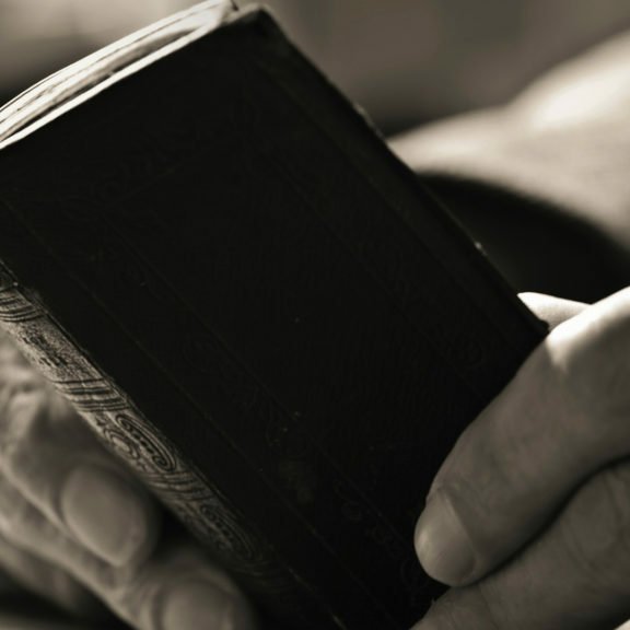person reading bible